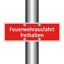 Feuerwehrausfahrt freihalten