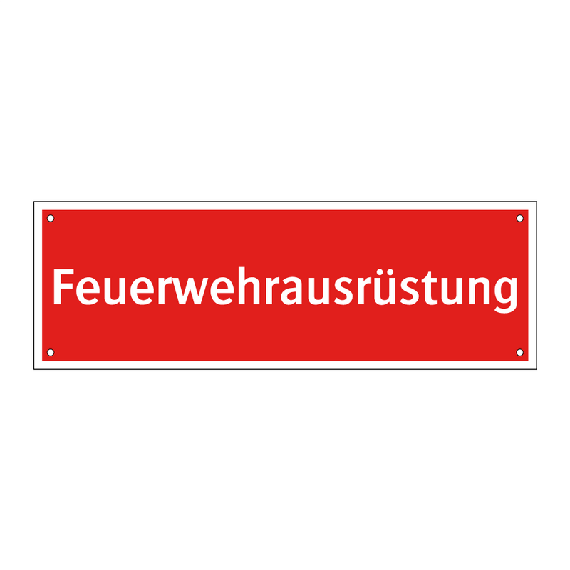 Feuerwehrausrüstung