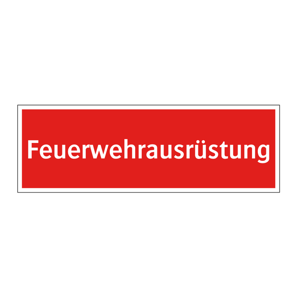 Feuerwehrausrüstung