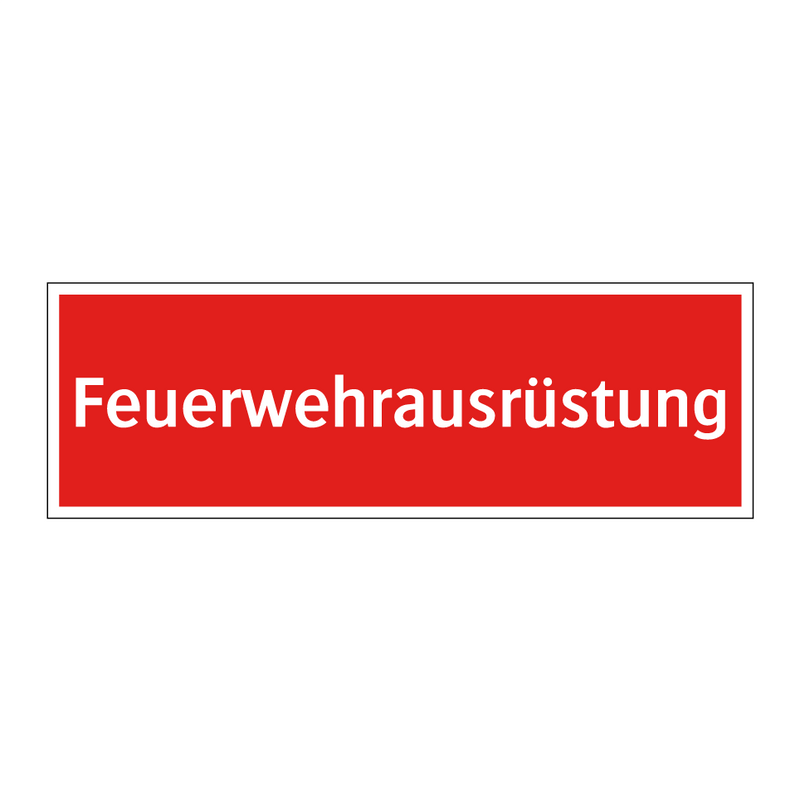 Feuerwehrausrüstung
