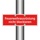 Feuerwehrausrüstung nicht blockieren