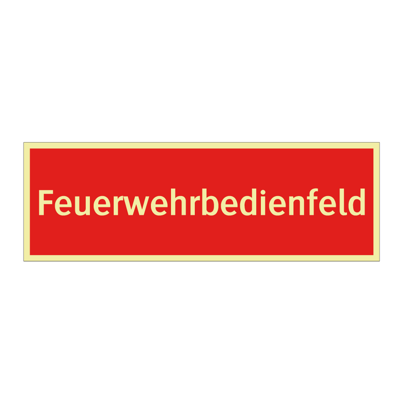 Feuerwehrbedienfeld