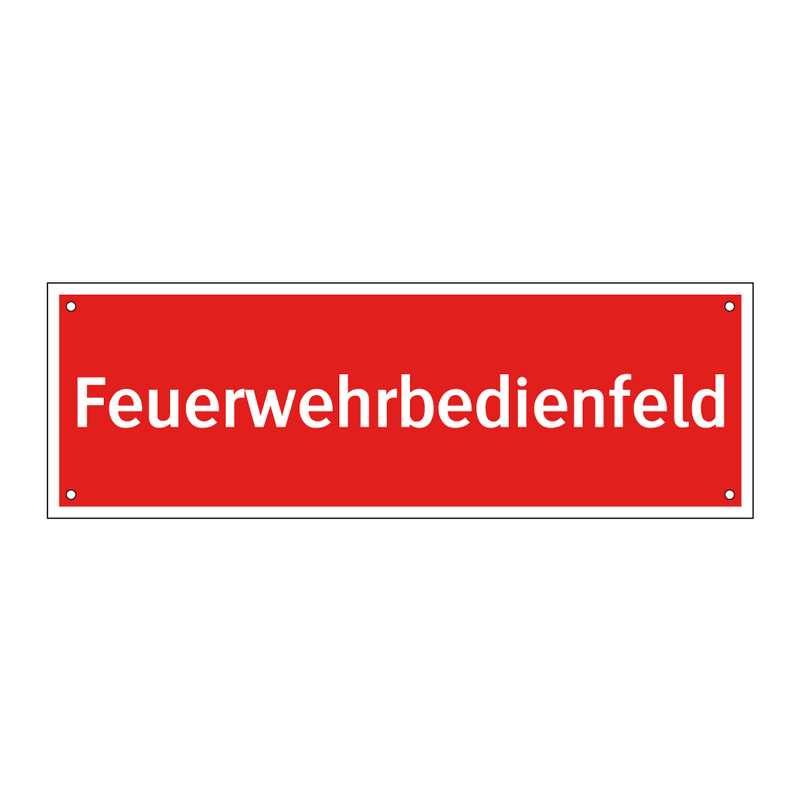 Feuerwehrbedienfeld