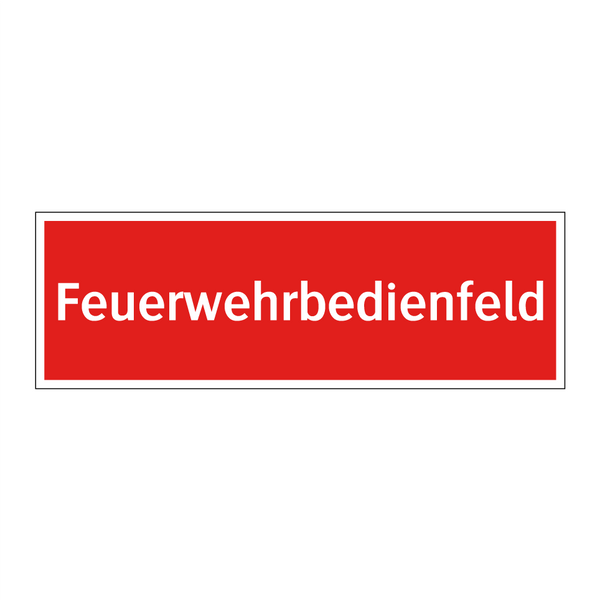 Feuerwehrbedienfeld