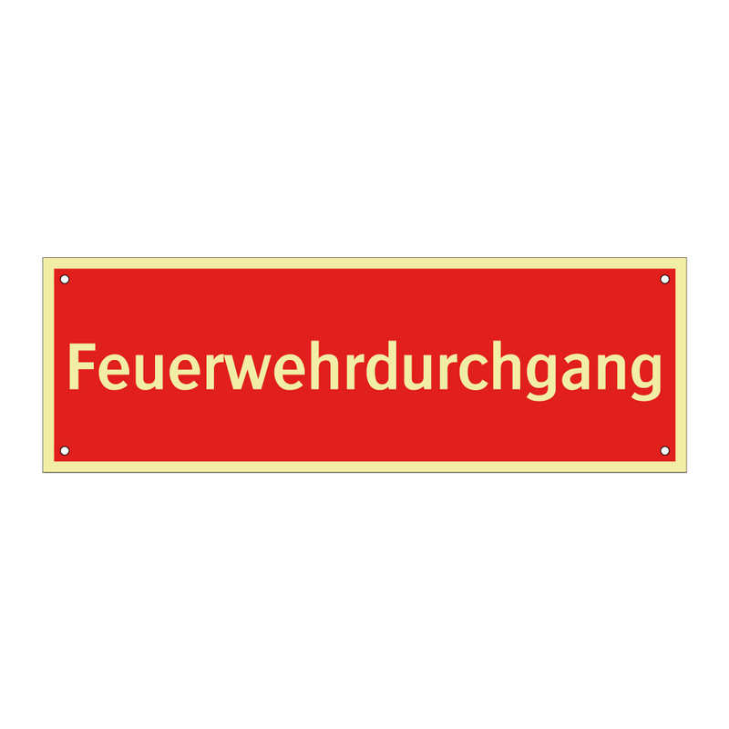 Feuerwehrdurchgang