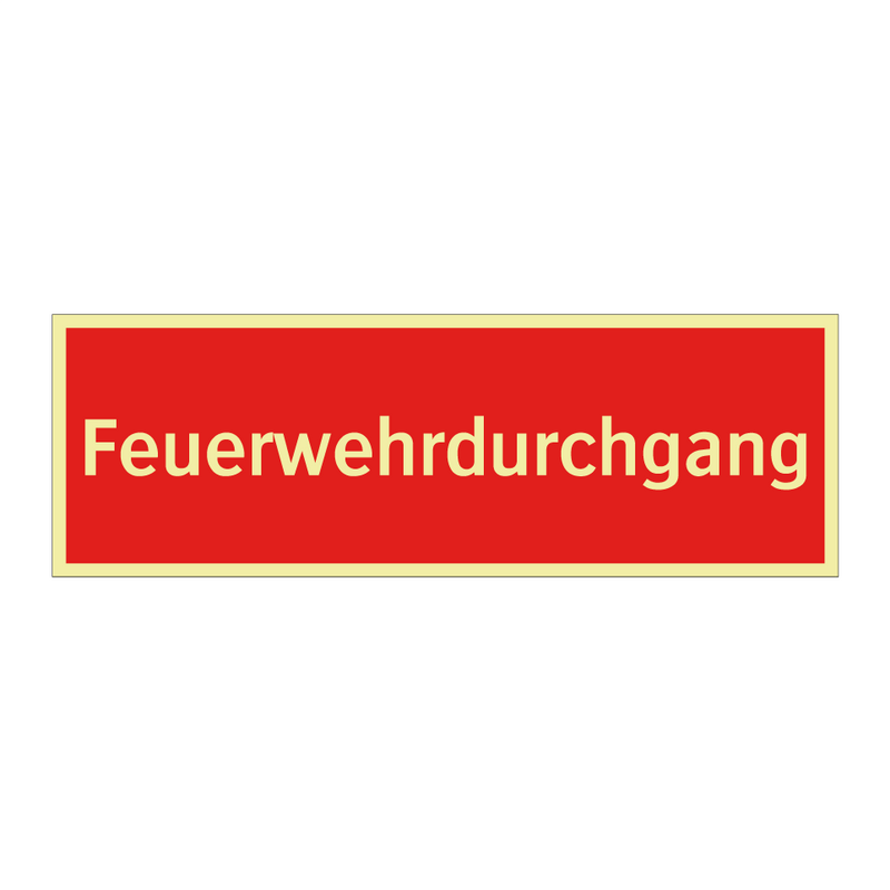 Feuerwehrdurchgang