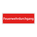 Feuerwehrdurchgang