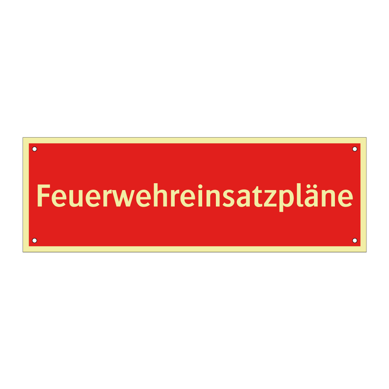 Feuerwehreinsatzpläne