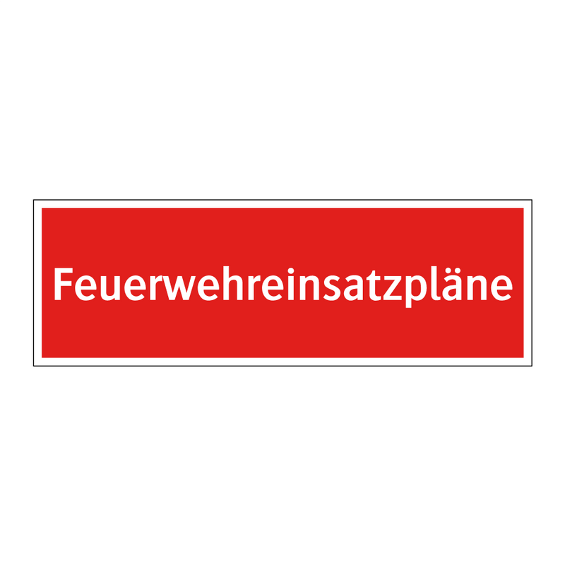 Feuerwehreinsatzpläne