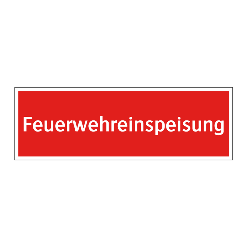 Feuerwehreinspeisung