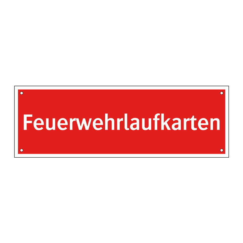 Feuerwehrlaufkarten
