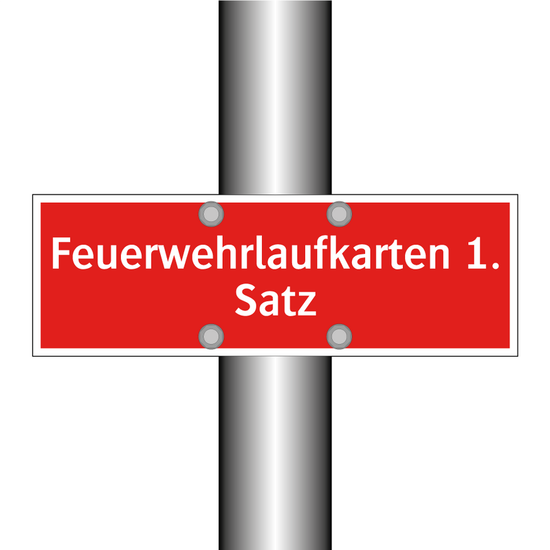 Feuerwehrlaufkarten 1. Satz