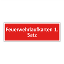 Feuerwehrlaufkarten 1. Satz
