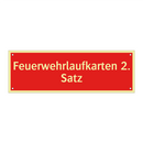 Feuerwehrlaufkarten 2. Satz