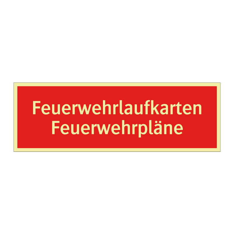 Feuerwehrlaufkarten Feuerwehrpläne