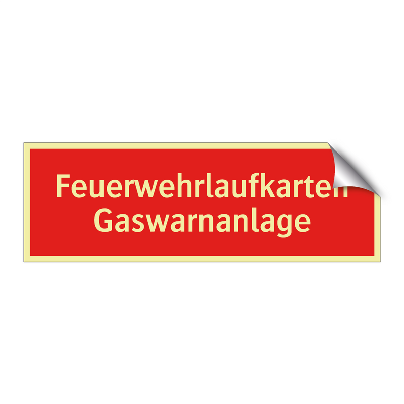 Feuerwehrlaufkarten Gaswarnanlage