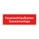 Feuerwehrlaufkarten Gaswarnanlage