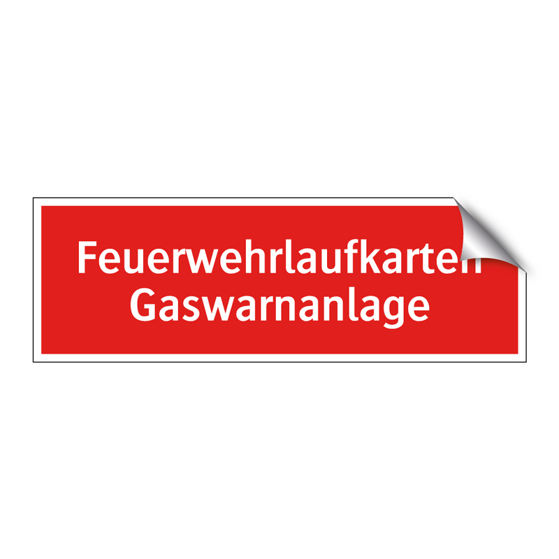 Feuerwehrlaufkarten Gaswarnanlage