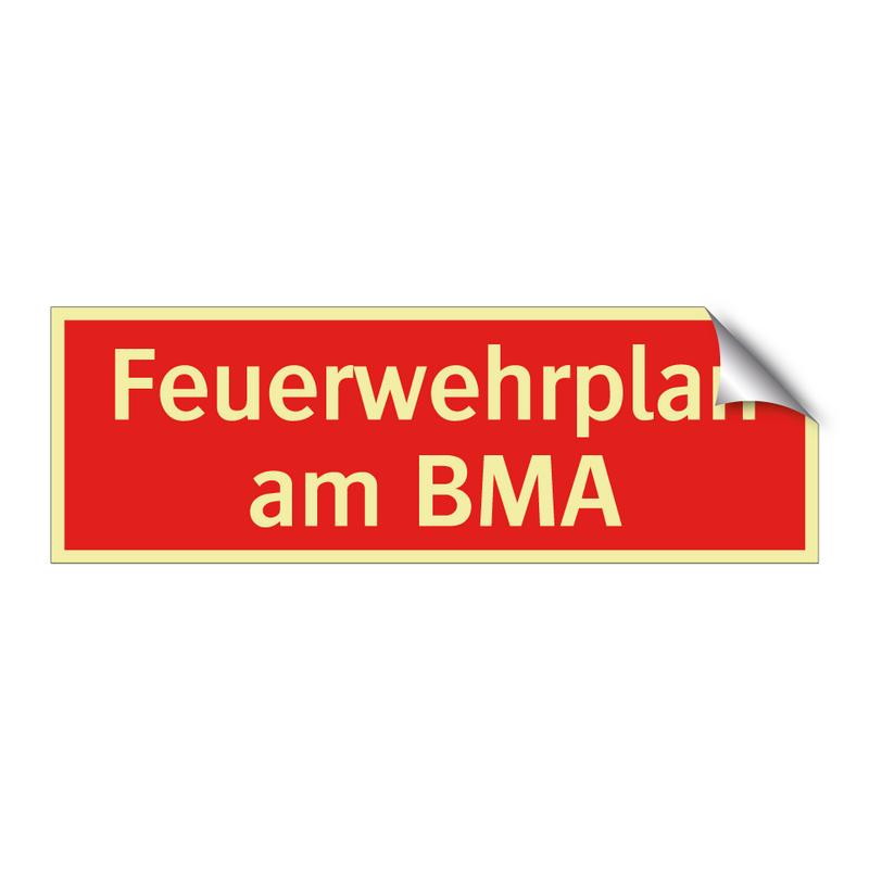 Feuerwehrplan am BMA