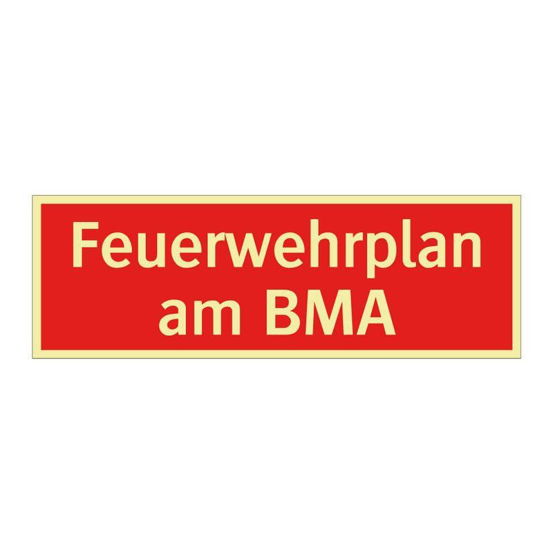 Feuerwehrplan am BMA