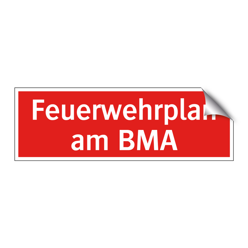 Feuerwehrplan am BMA