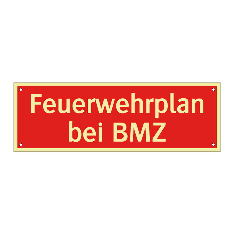 Feuerwehrplan bei BMZ