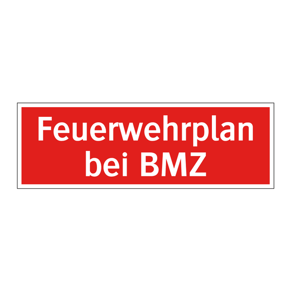 Feuerwehrplan bei BMZ