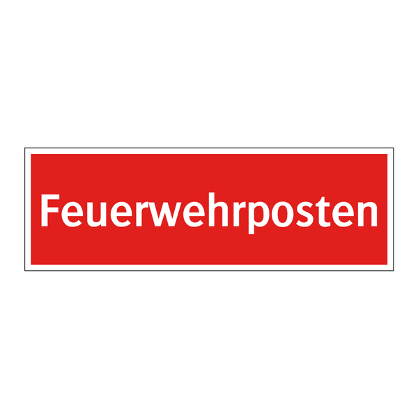 Feuerwehrposten