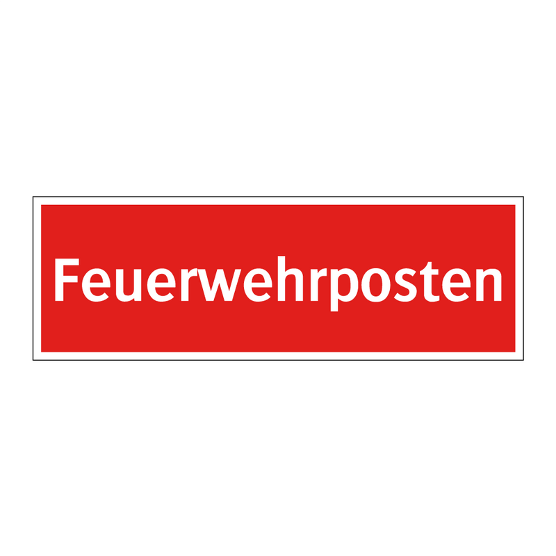 Feuerwehrposten