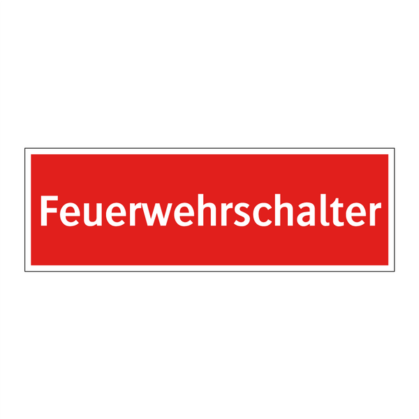 Feuerwehrschalter