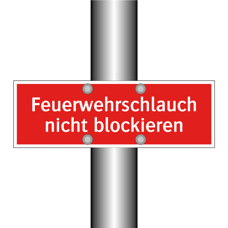 Feuerwehrschlauch nicht blockieren