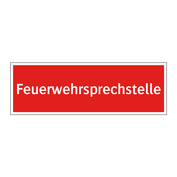Feuerwehrsprechstelle