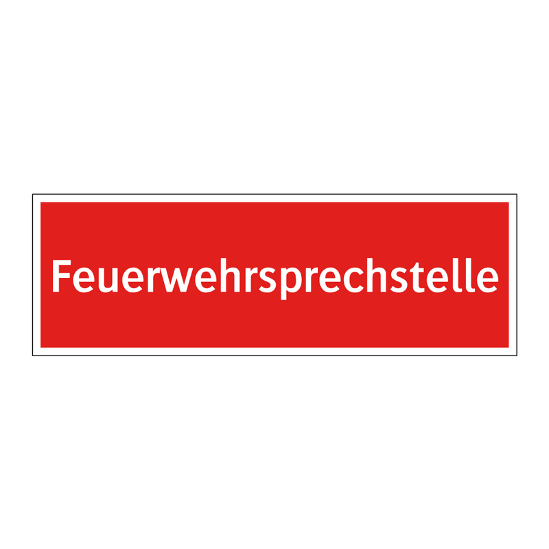 Feuerwehrsprechstelle