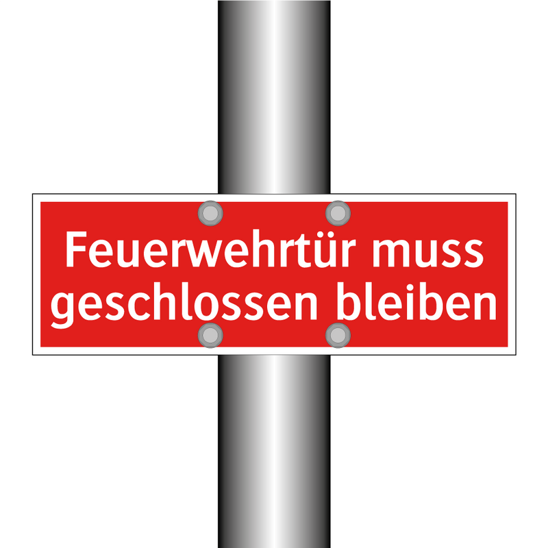 Feuerwehrtür muss geschlossen bleiben