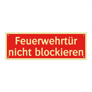 Feuerwehrtür nicht blockieren
