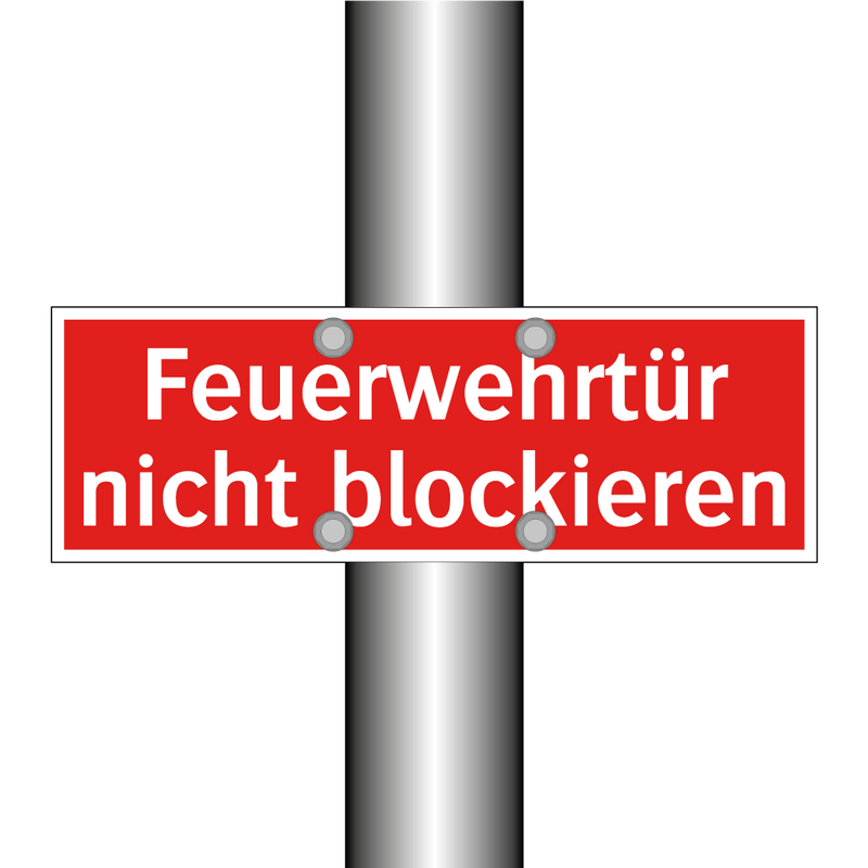 Feuerwehrtür nicht blockieren