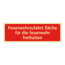 Feuerwehrzufahrt fläche für die feuerwehr freihalten