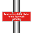Feuerwehrzufahrt fläche für die feuerwehr freihalten