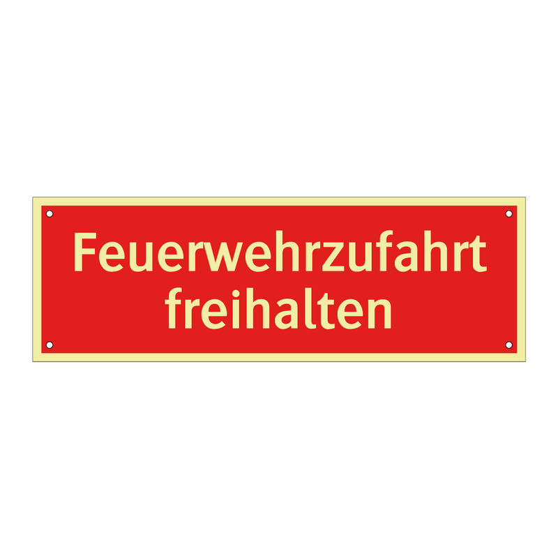 Feuerwehrzufahrt freihalten