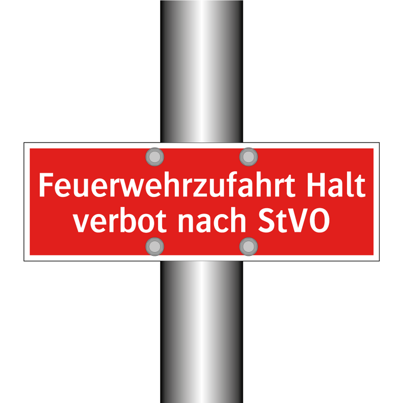Feuerwehrzufahrt Halt verbot nach StVO