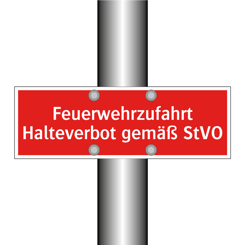 Feuerwehrzufahrt Halteverbot gemäß StVO