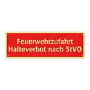 Feuerwehrzufahrt Halteverbot nach StVO