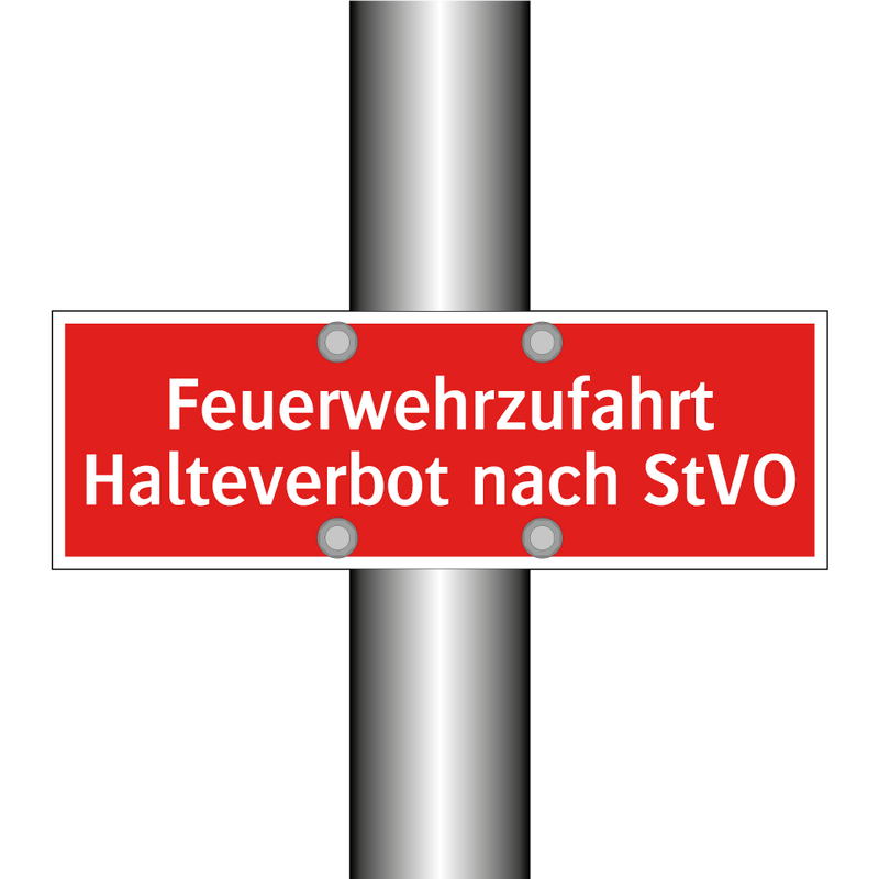 Feuerwehrzufahrt Halteverbot nach StVO