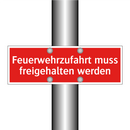 Feuerwehrzufahrt muss freigehalten werden