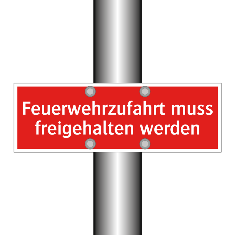 Feuerwehrzufahrt muss freigehalten werden