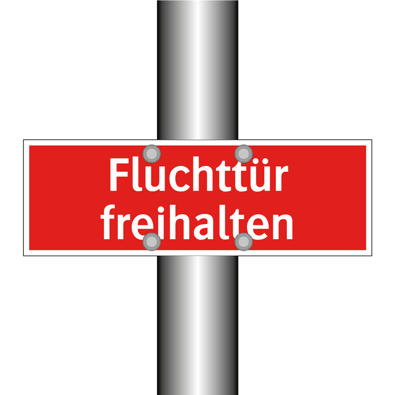 Fluchttür freihalten
