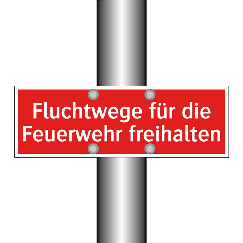 Fluchtwege für die Feuerwehr freihalten