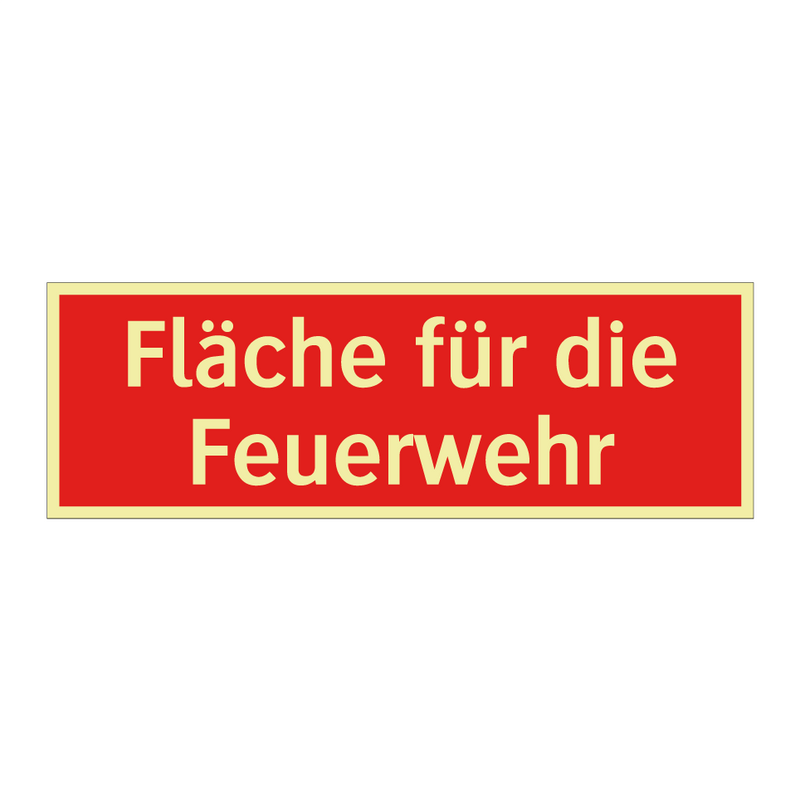 Fläche für die Feuerwehr