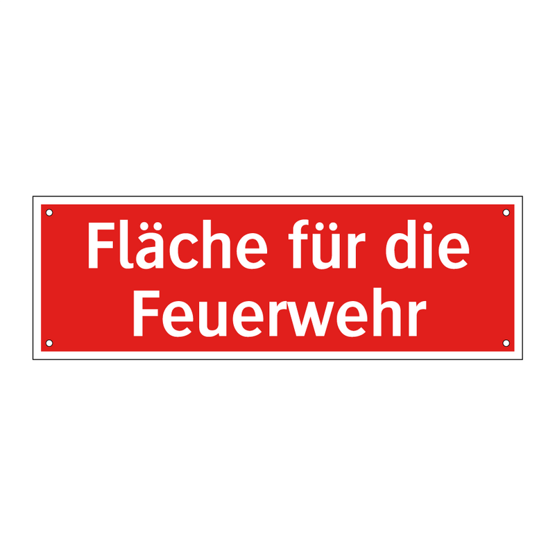 Fläche für die Feuerwehr