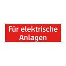 Für elektrische Anlagen